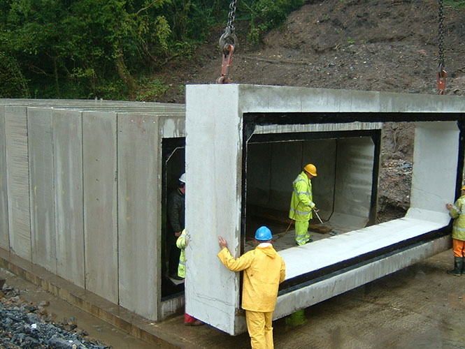 Premstrip is used to joint various types of precast concrete units