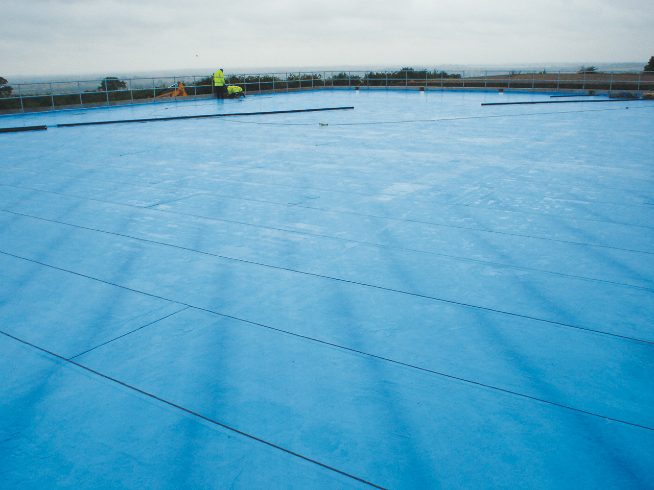 Premseal 100 waterproofing membrane on reservoir roof