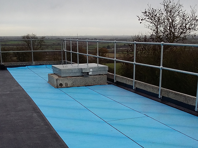 Premseal 100 waterproofing membrane on reservoir roof