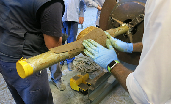 Premtape Tropical is wrapped around the joint, over the Premtape LD Mastic.