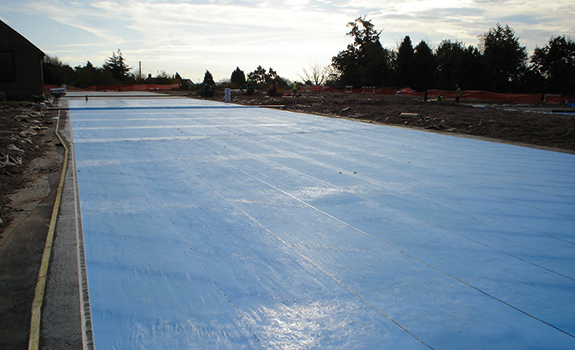 Premseal Waterproofing membrane used on large Oldbury Reservoir Refurbishment Project - Nuneaton