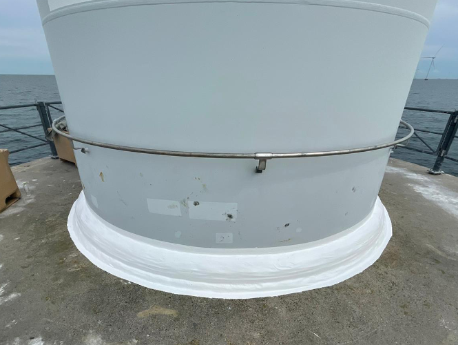 Steelcoat Wind Turbine Base Protection System