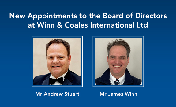 Andrew Stuart and James Winn appointed Directors of Winn & Coales International Ltd